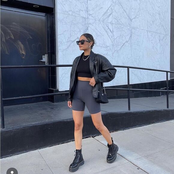 Thirty Years Slate Biker Shorts - Picture 3 of 8